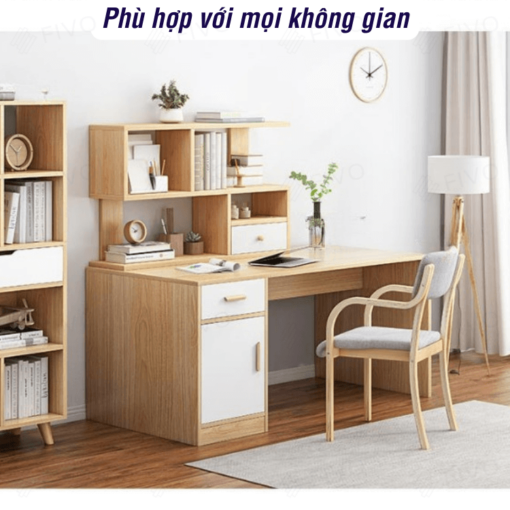 Phối cảnh tủ kệ sách