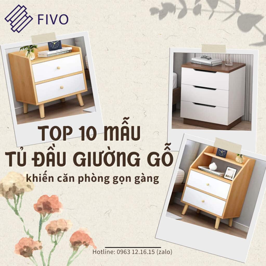 mẫu tủ đầu giường