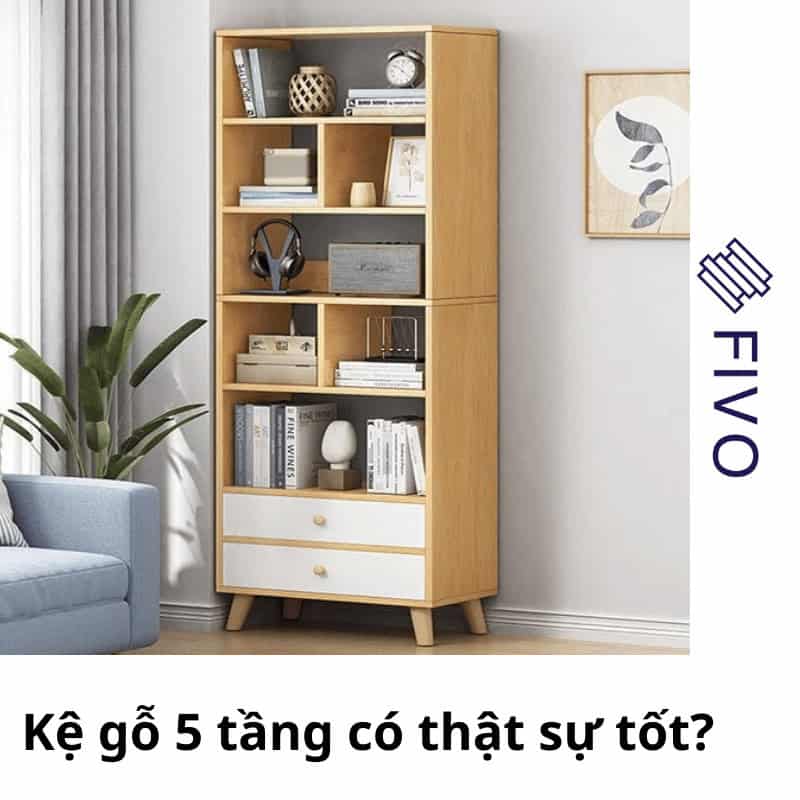 Kệ gỗ 5 tầng