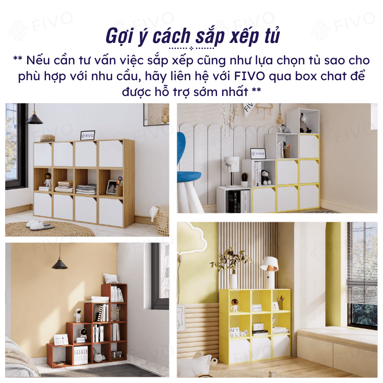 Gợi ý sắp xếp kệ tổ ong FB02