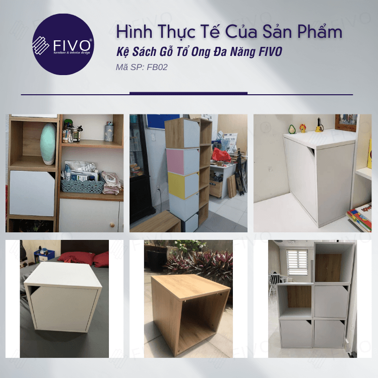 Ảnh thực tế kệ tủ FB02 nhà Fivo