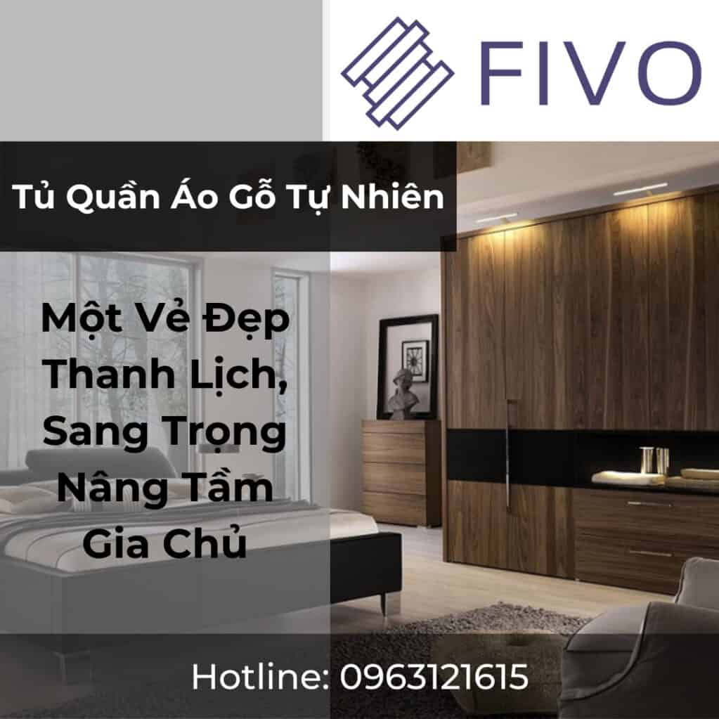 Tủ quần áo gỗ tự nhiên - Một vẻ đẹp thanh lịch, sang trọng, nâng tầm gia chủ