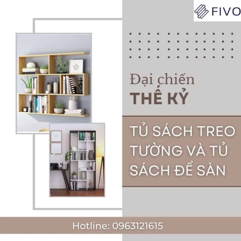 Đại chiến Tủ Sách Treo Tường Và Tủ Sách Để Sàn