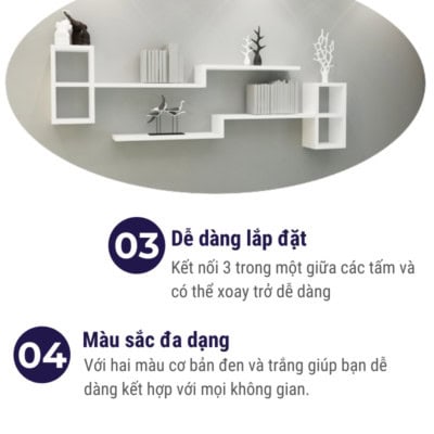 kệ sách treo tường