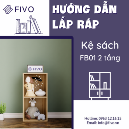 Khám phá cách lắp ráp tủ sách tổ ong thông minh FIVO FB01 2 tầng đơn giản, tiết kiệm không gian và mang lại vẻ sang trọng cho căn phòng